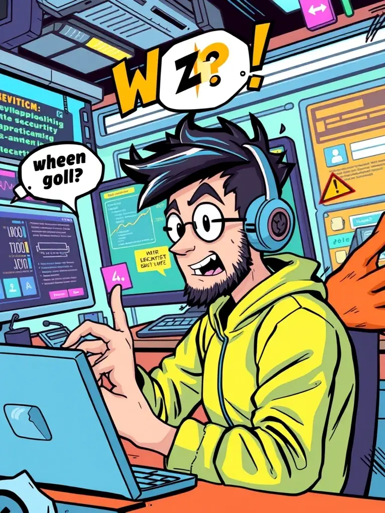 An illustration depicting a user interacting with a web application security lab on CyberLab, showing the process of identifying and fixing common web vulnerabilities.