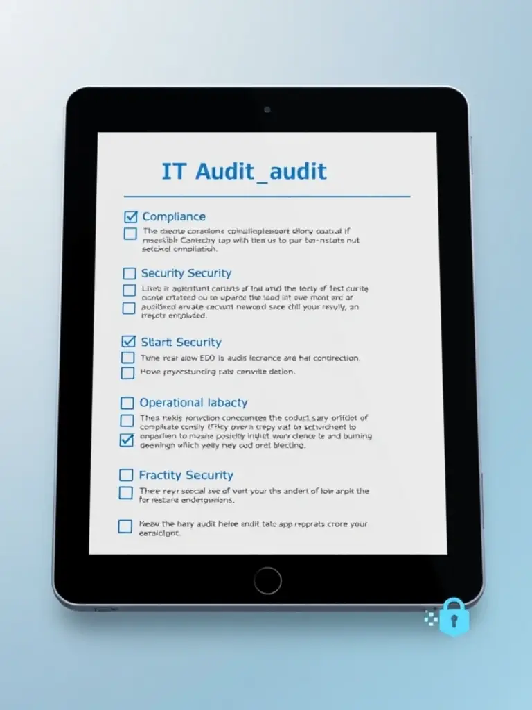 A downloadable checklist for conducting a thorough IT audit, with sections for compliance, security, and operational efficiency.