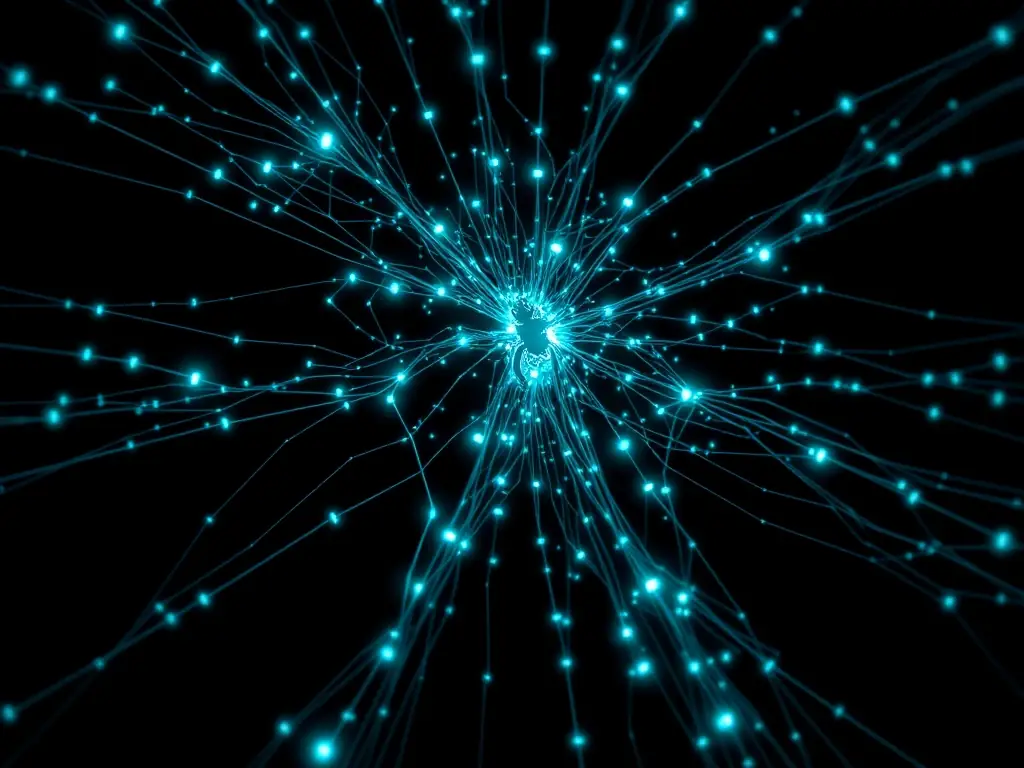 A visual representation of a SpiderFoot scan in progress, displaying the interconnected relationships between various data points gathered from different OSINT sources.