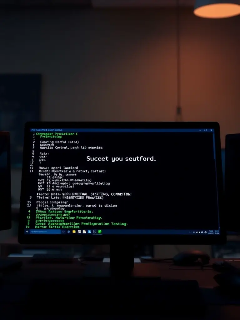 A screenshot of a user successfully completing a network penetration testing lab exercise on the CyberLab platform, showcasing the command-line interface and the successful exploitation of a vulnerability.