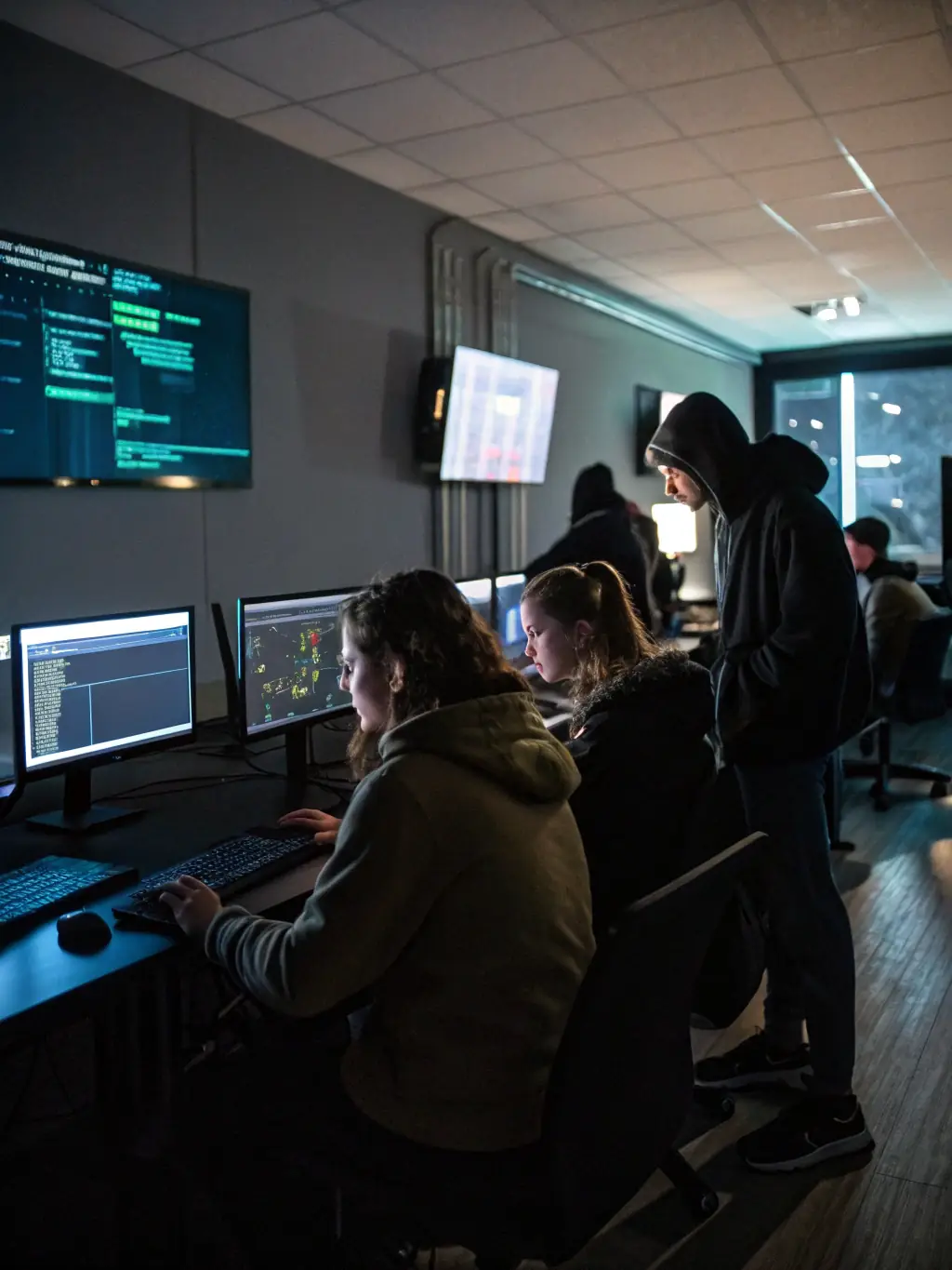 A focused image of a student successfully completing a module on ethical hacking, showcasing the practical application of skills learned.