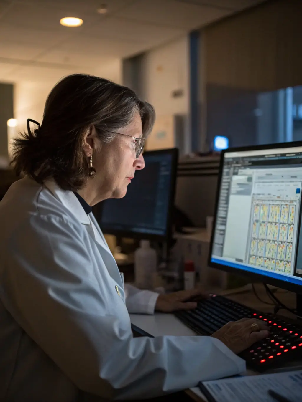 An image of a digital forensics expert analyzing data to uncover cybercrime evidence, showcasing the critical role of digital forensics in cybersecurity.