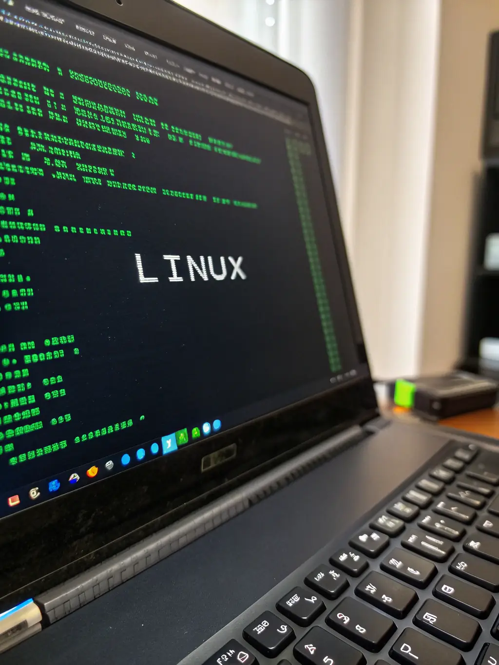 A visual representation of log analysis in a Linux environment, showing command-line tools and scripts used to parse and interpret system logs for security insights.